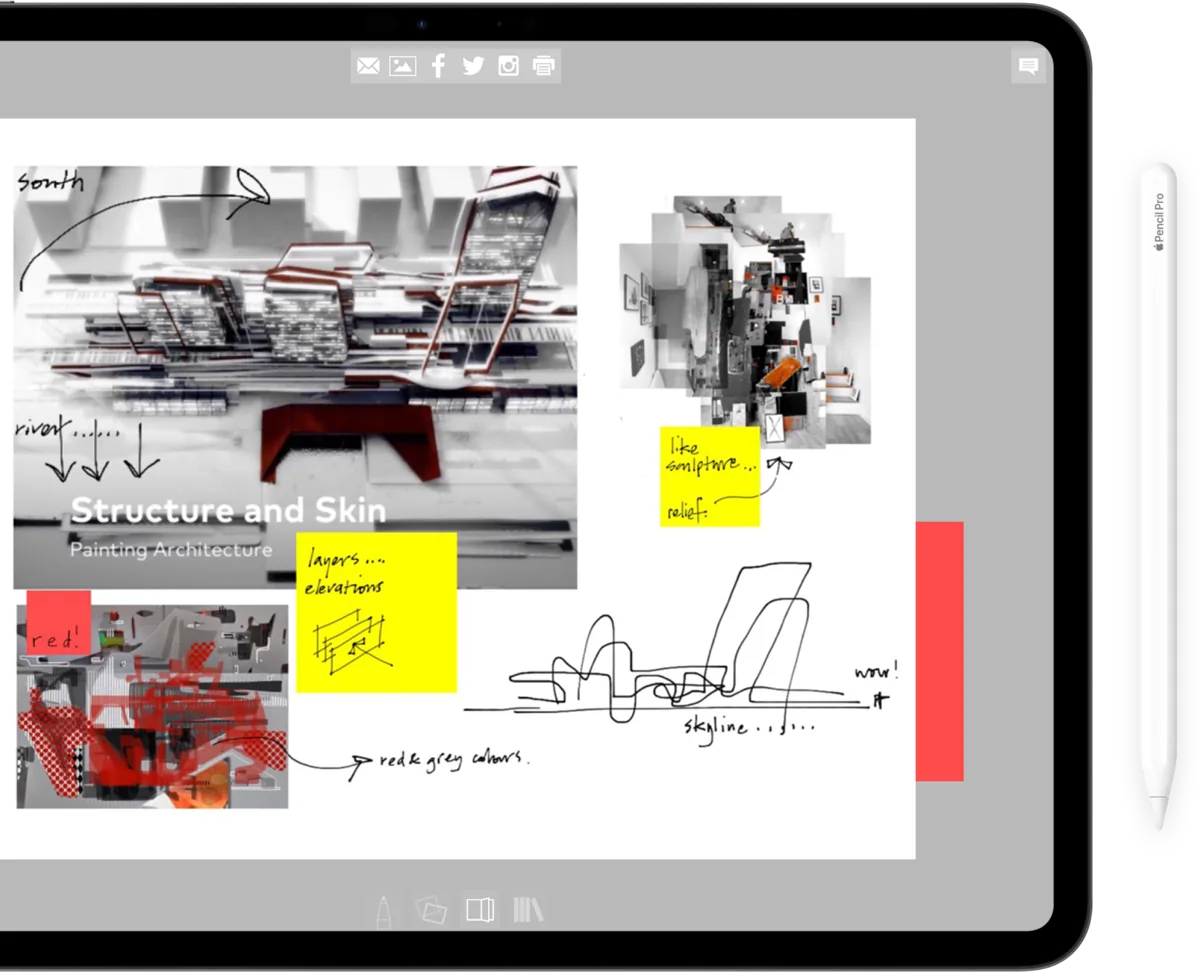Morpholio Journal コラージュと書き込み